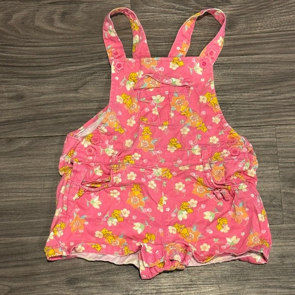 Vintage Disney Winnie the Pooh Pink Romper 24 Months | World of Wonderful Floral - Picture 1 of 5
